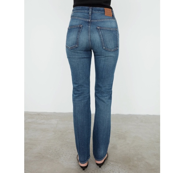 Toteme Regular Fit Slim Straight High Waist DK Vintage Wash 426 - Picture 2 of 11
